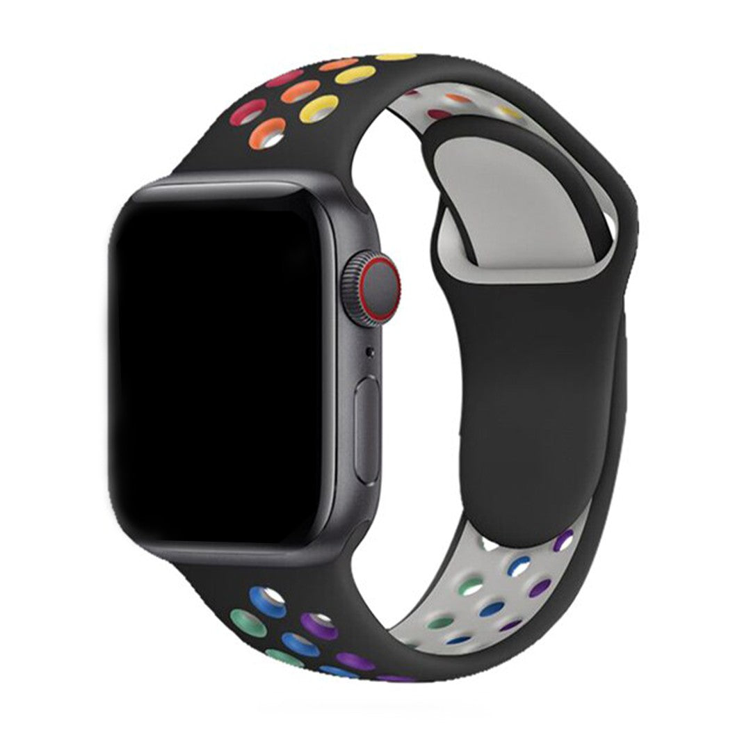 Elyssan Sport Silicone Apple Watch Strap – Rainbow Edition Comfort