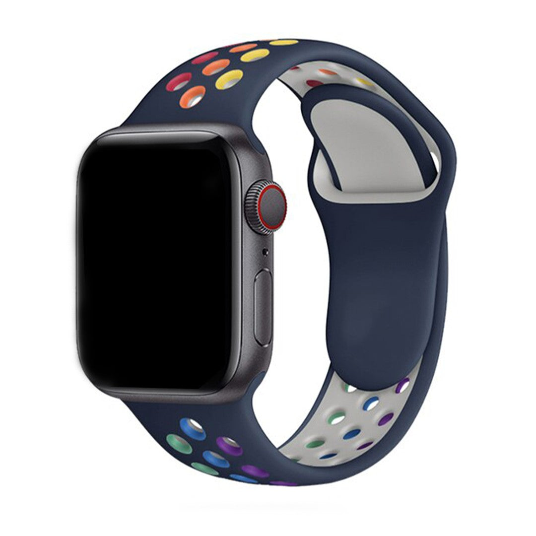 Elyssan Sport Silicone Apple Watch Strap – Rainbow Edition Comfort
