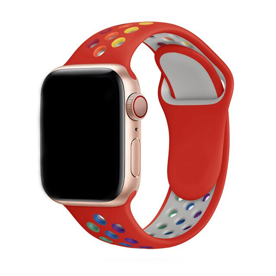 Elyssan Sport Silicone Apple Watch Strap – Rainbow Edition Comfort