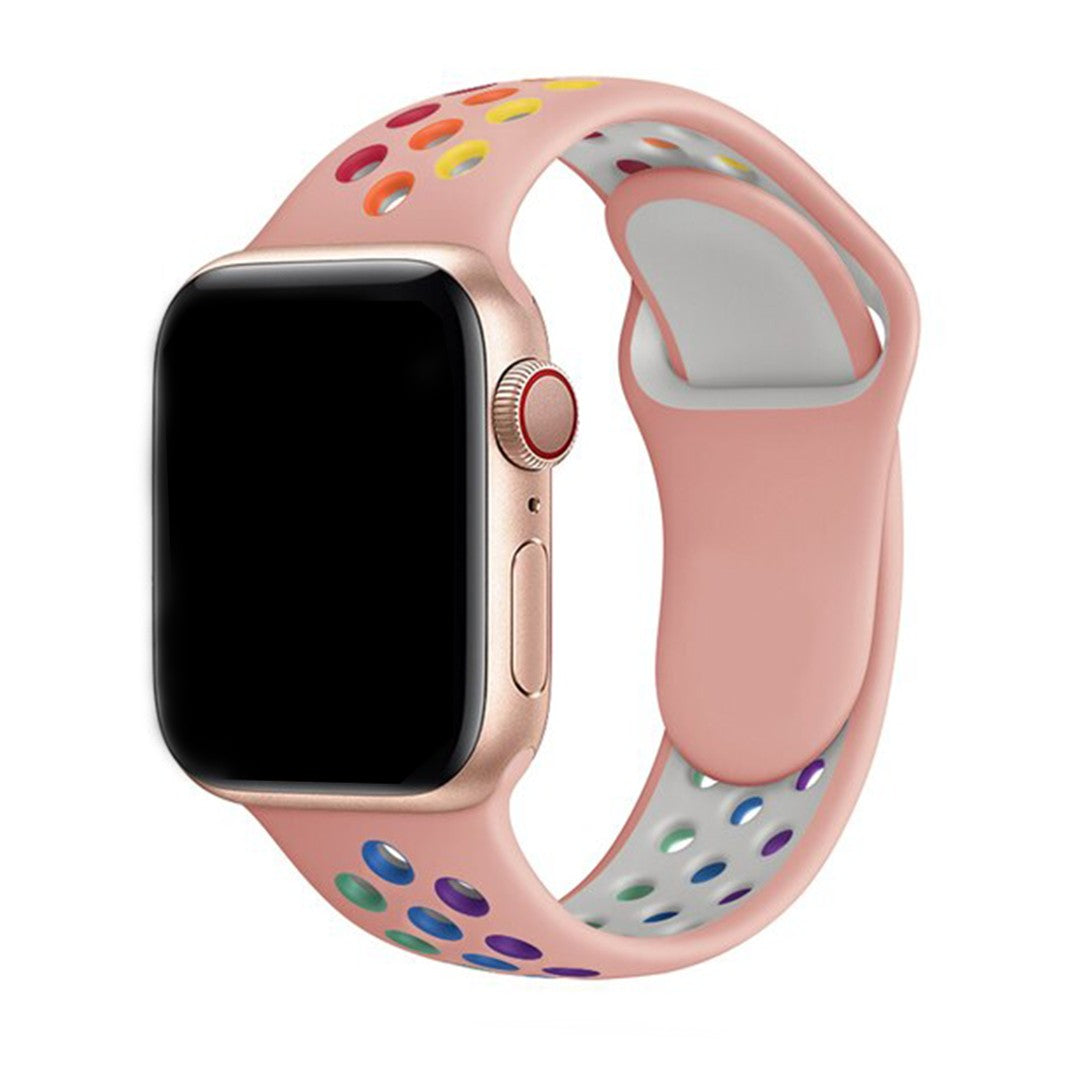 Elyssan Sport Silicone Apple Watch Strap – Rainbow Edition Comfort