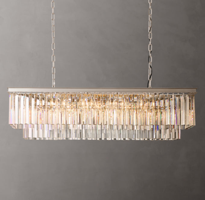 1920s Odeon Linear Pendant Light 49"