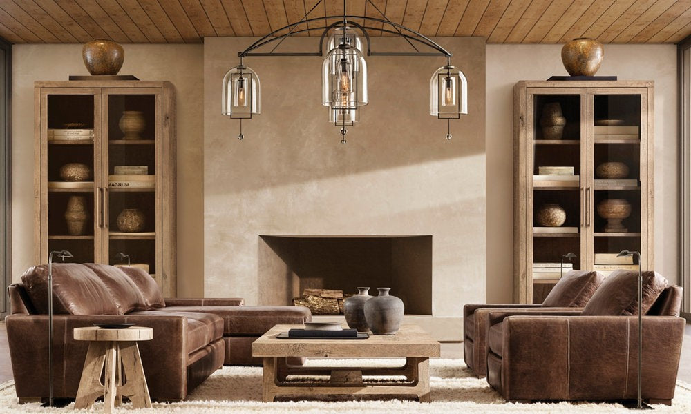 Grand Blown Glass Round Chandelier