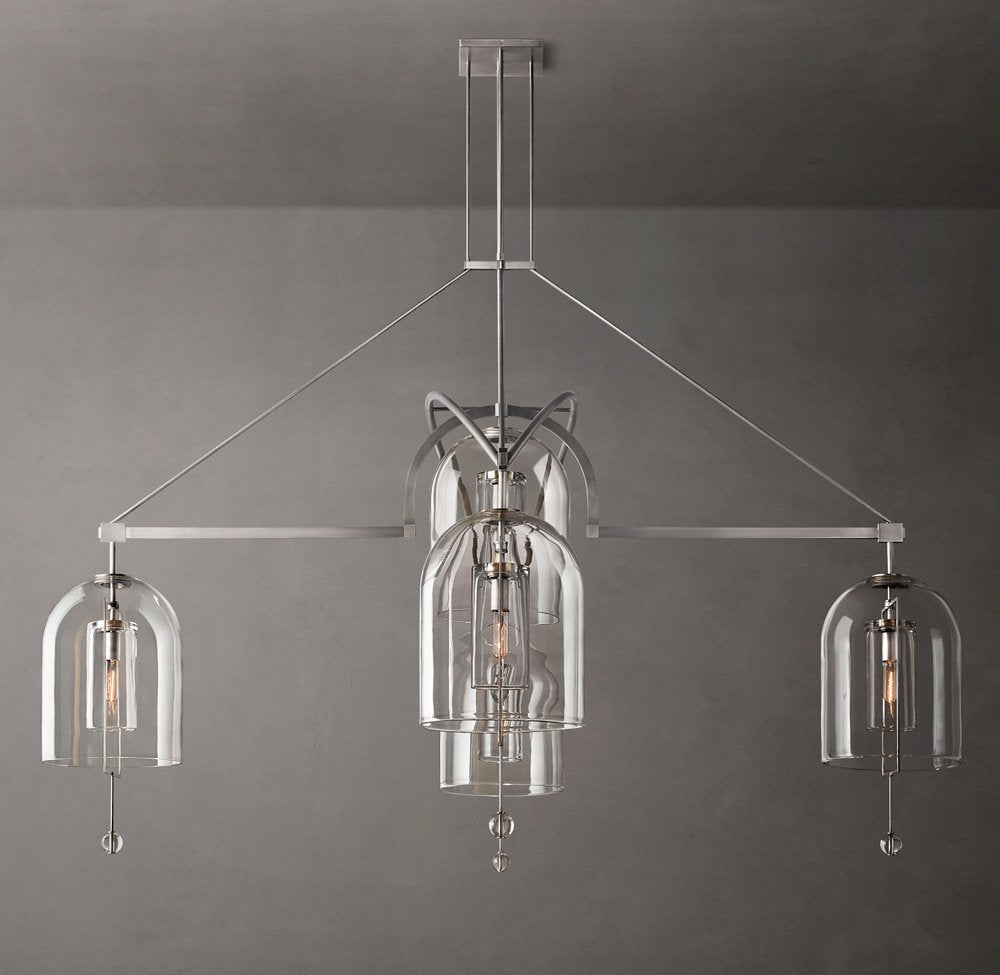 Grand Blown Glass Round Chandelier