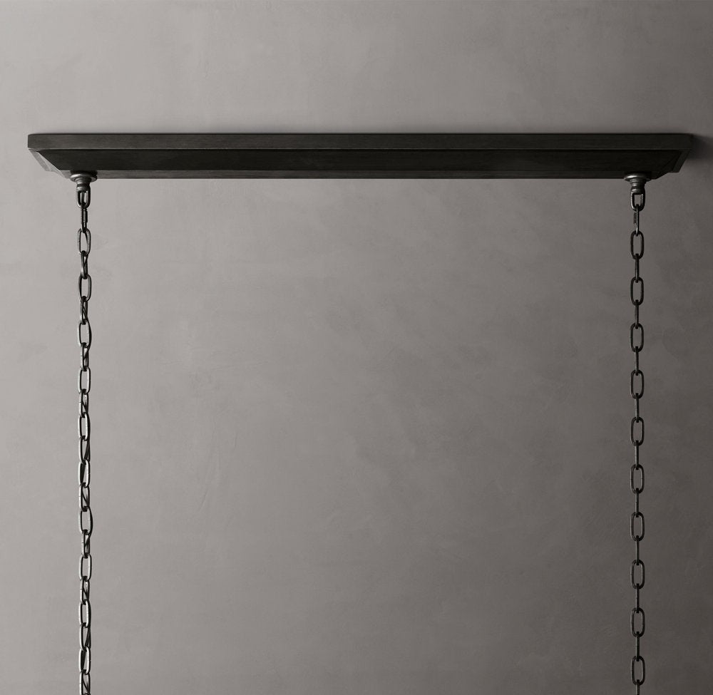 Heritage Openwork Rectangular Candle Chandelier