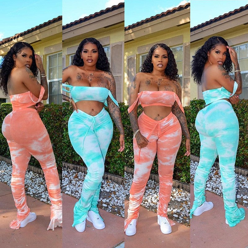 Leilani Printed Two-Piece Suit