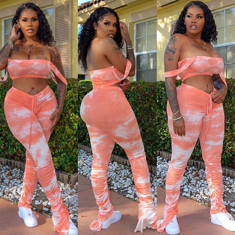 Leilani Printed Two-Piece Suit