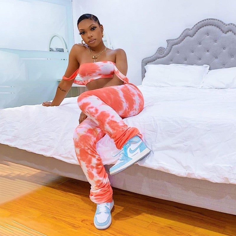 Leilani Printed Two-Piece Suit