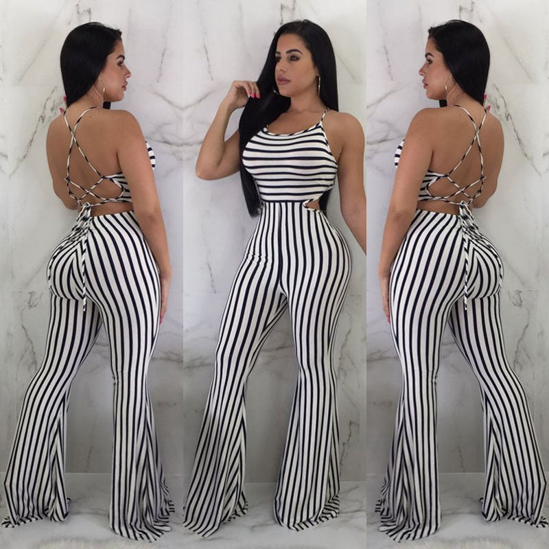 Linea Stripe Tailored Jumpsuit