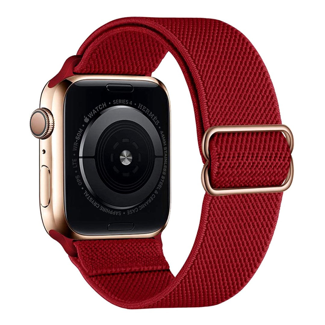 Lorivelle Nylon Loop Apple Watch Band – Stretch Nylon with Adjustable Buckle