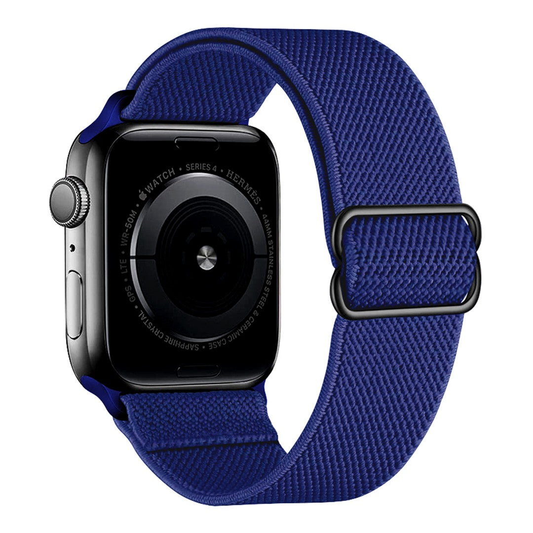 Lorivelle Nylon Loop Apple Watch Band – Stretch Nylon with Adjustable Buckle