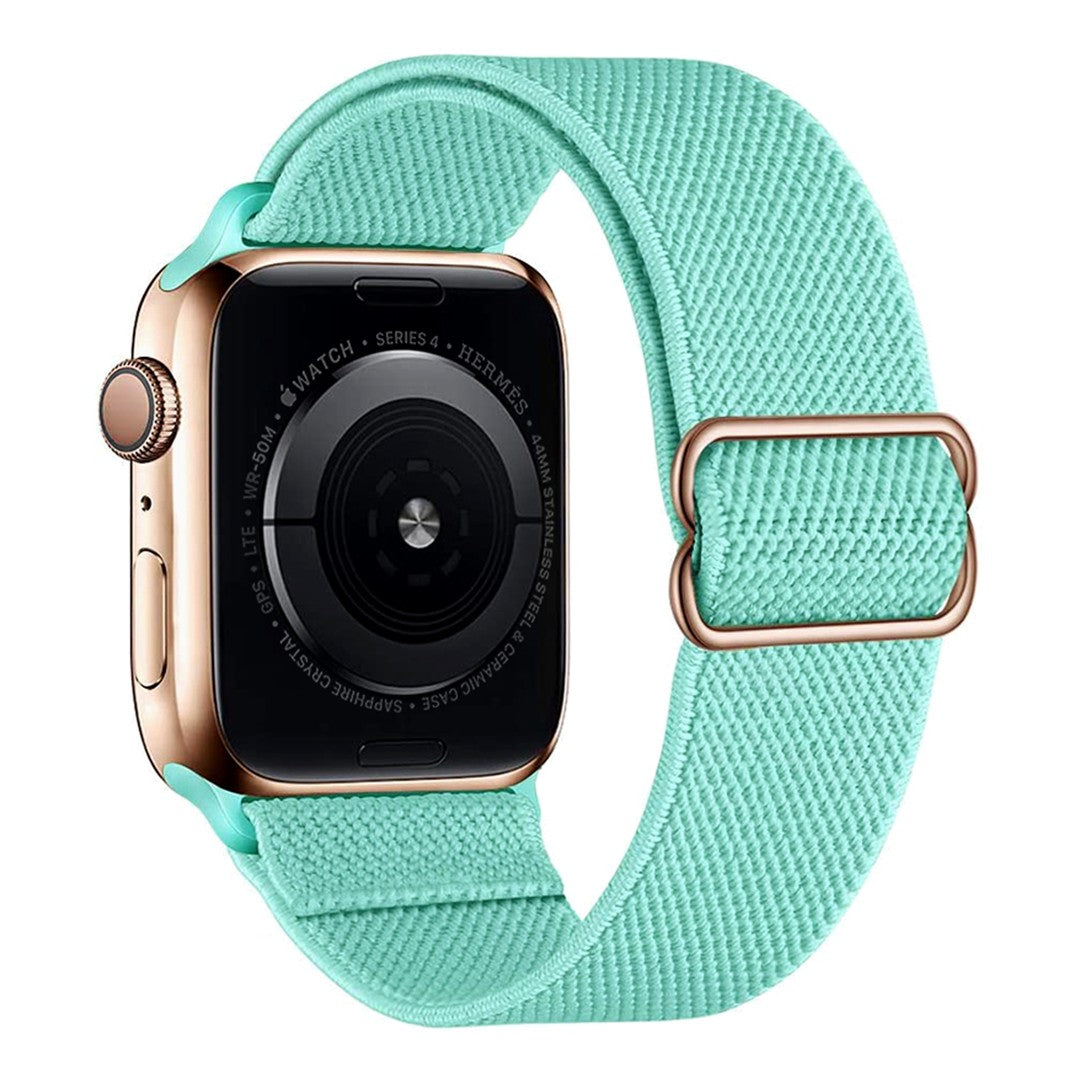 Lorivelle Nylon Loop Apple Watch Band – Stretch Nylon with Adjustable Buckle