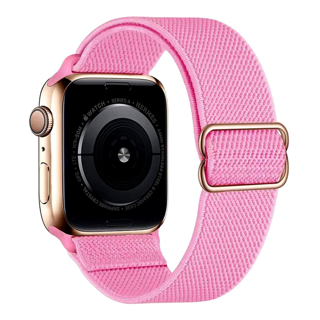 Lorivelle Nylon Loop Apple Watch Band – Stretch Nylon with Adjustable Buckle