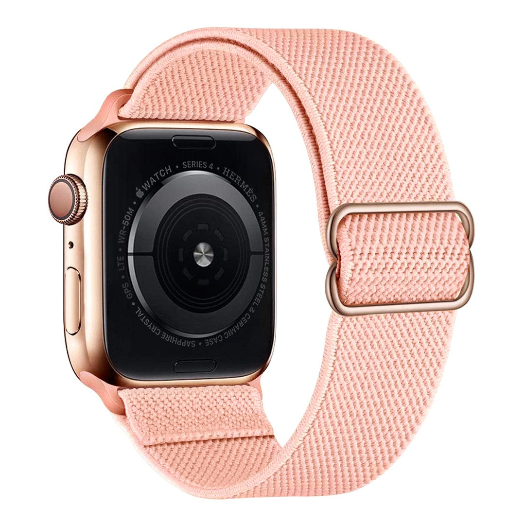 Lorivelle Nylon Loop Apple Watch Band – Stretch Nylon with Adjustable Buckle