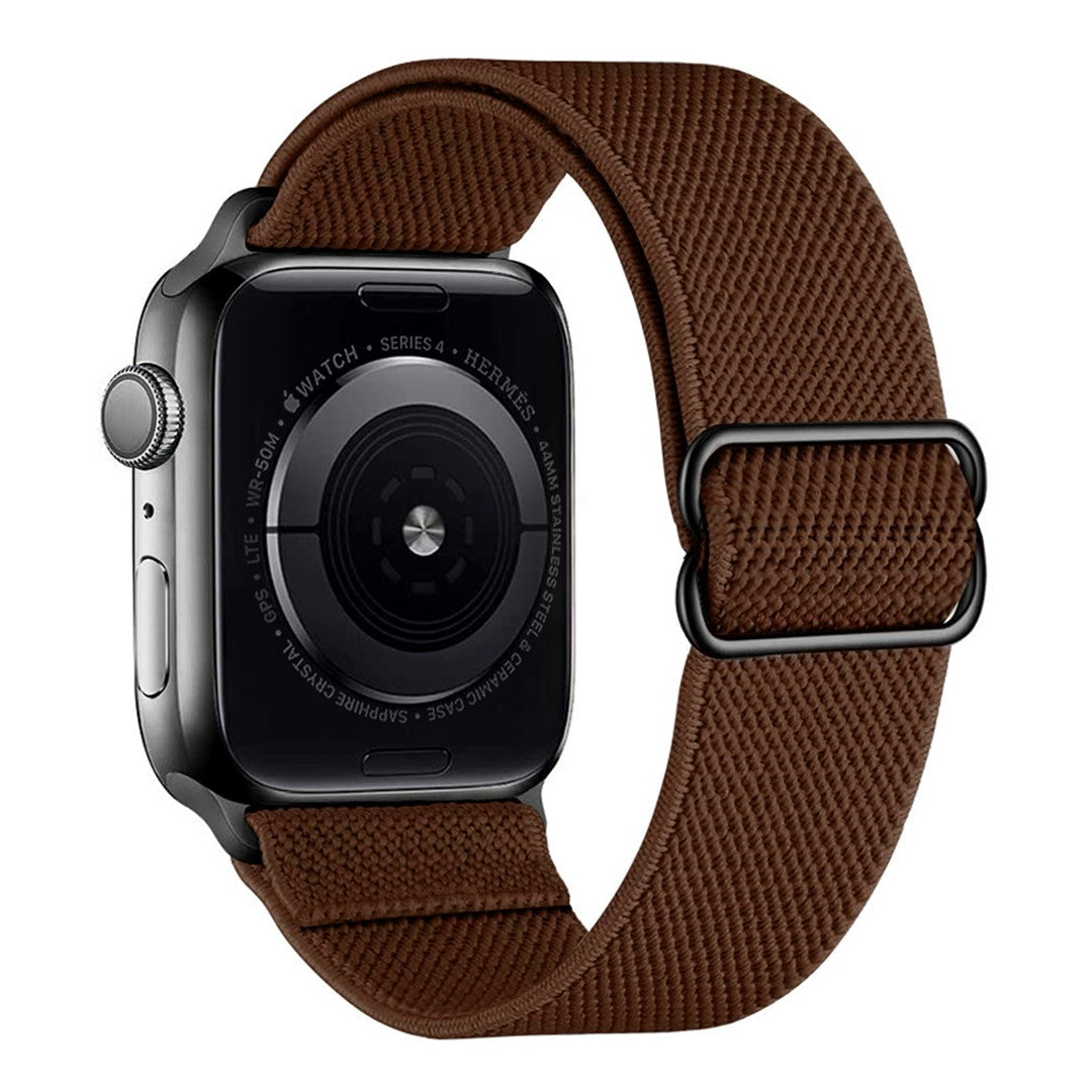Lorivelle Nylon Loop Apple Watch Band – Stretch Nylon with Adjustable Buckle