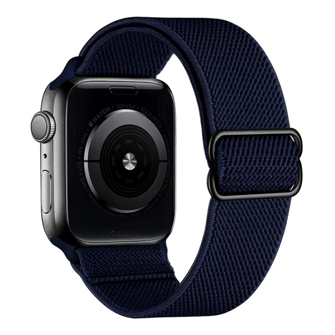 Lorivelle Nylon Loop Apple Watch Band – Stretch Nylon with Adjustable Buckle