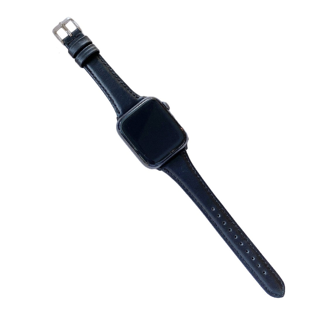 Lorivelle Slim Dress Leather Apple Watch Strap – Polished Genuine Leather