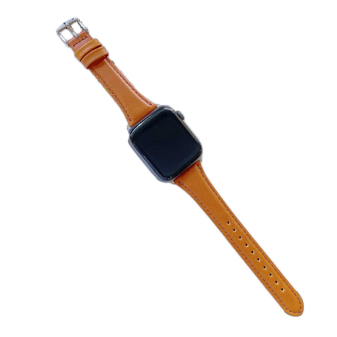 Lorivelle Slim Dress Leather Apple Watch Strap – Polished Genuine Leather