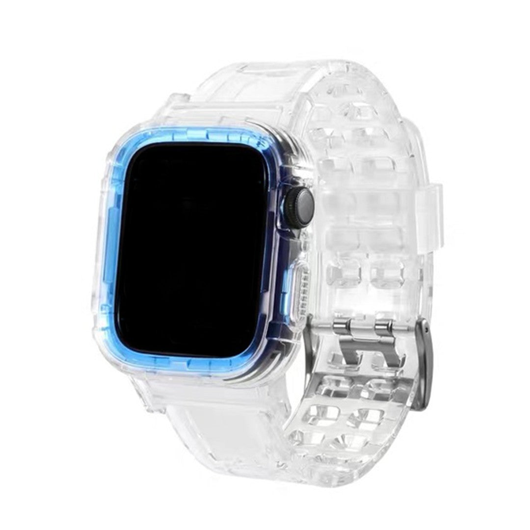 Lorivelle Translucent Silicone Apple Watch Strap – Breathable Sport Design
