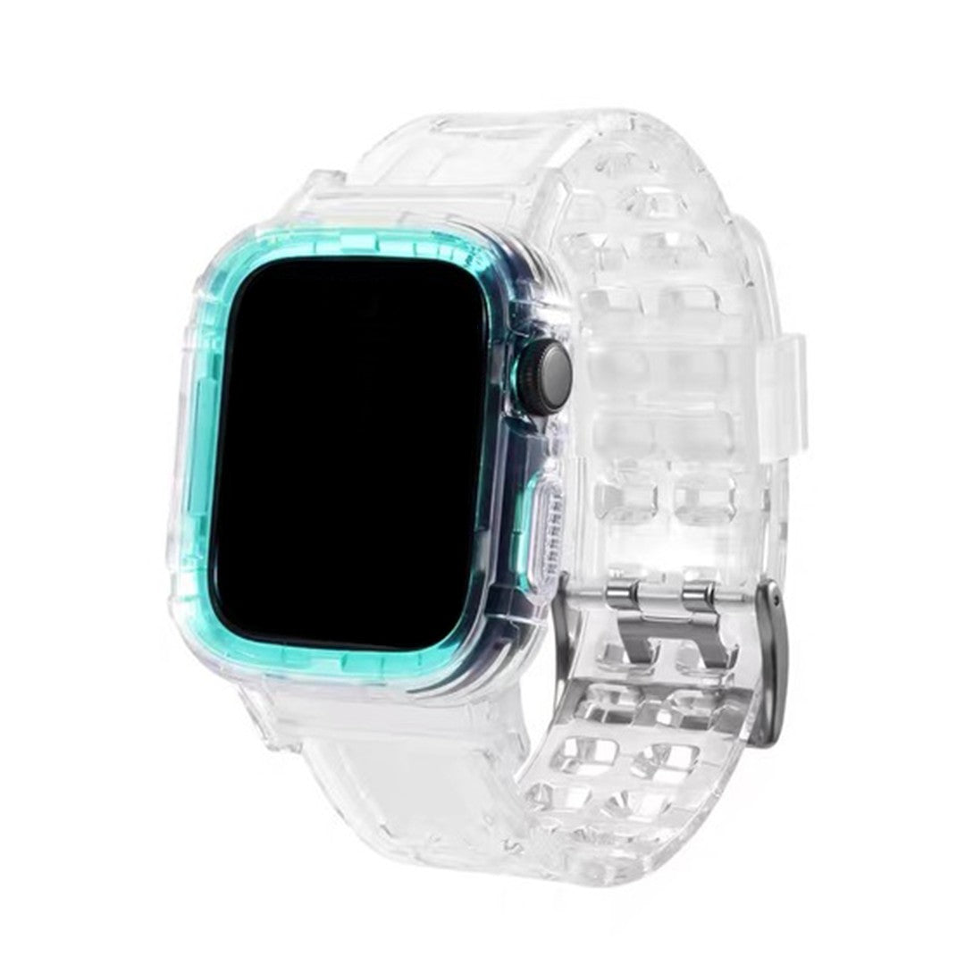 Lorivelle Translucent Silicone Apple Watch Strap – Breathable Sport Design