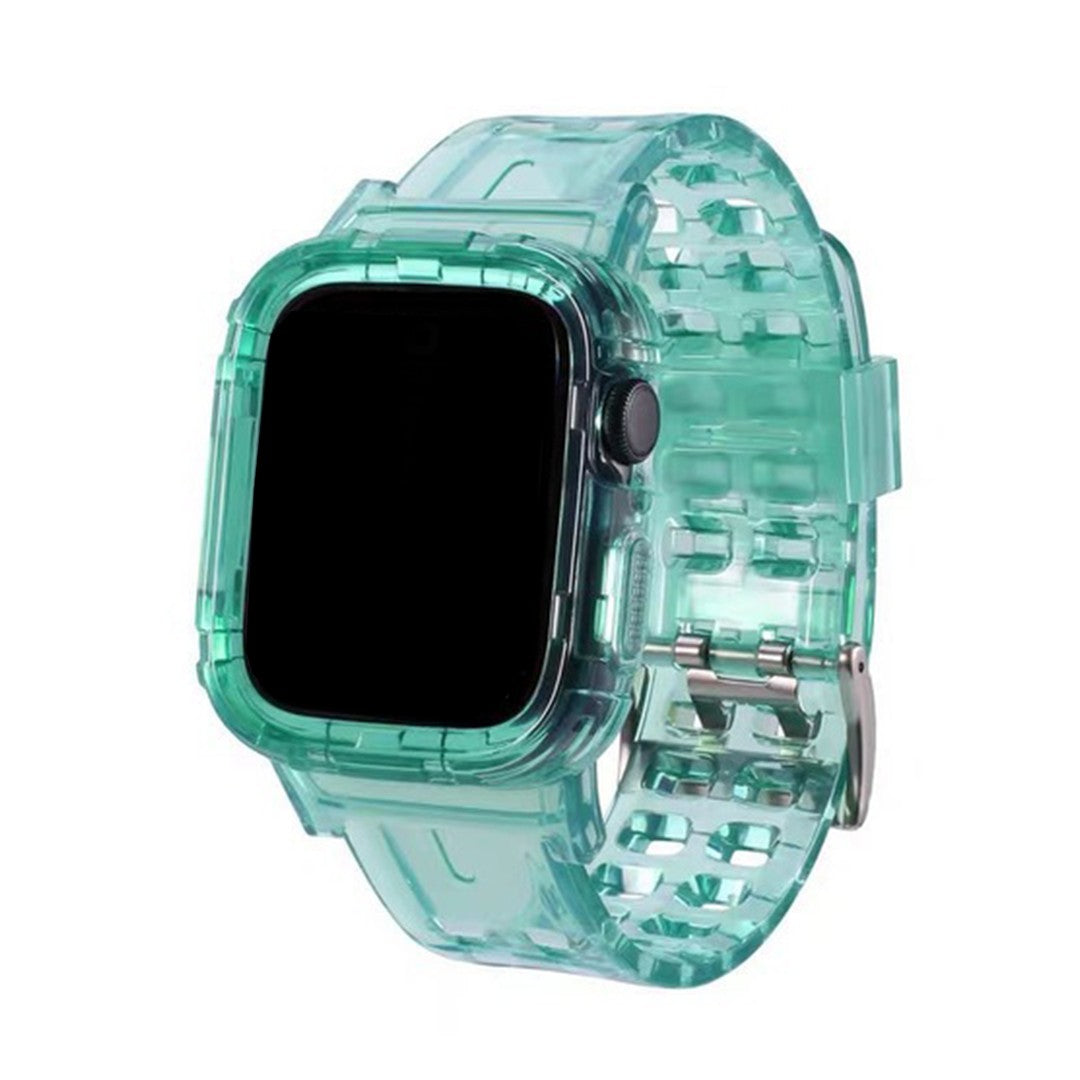Lorivelle Translucent Silicone Apple Watch Strap – Breathable Sport Design