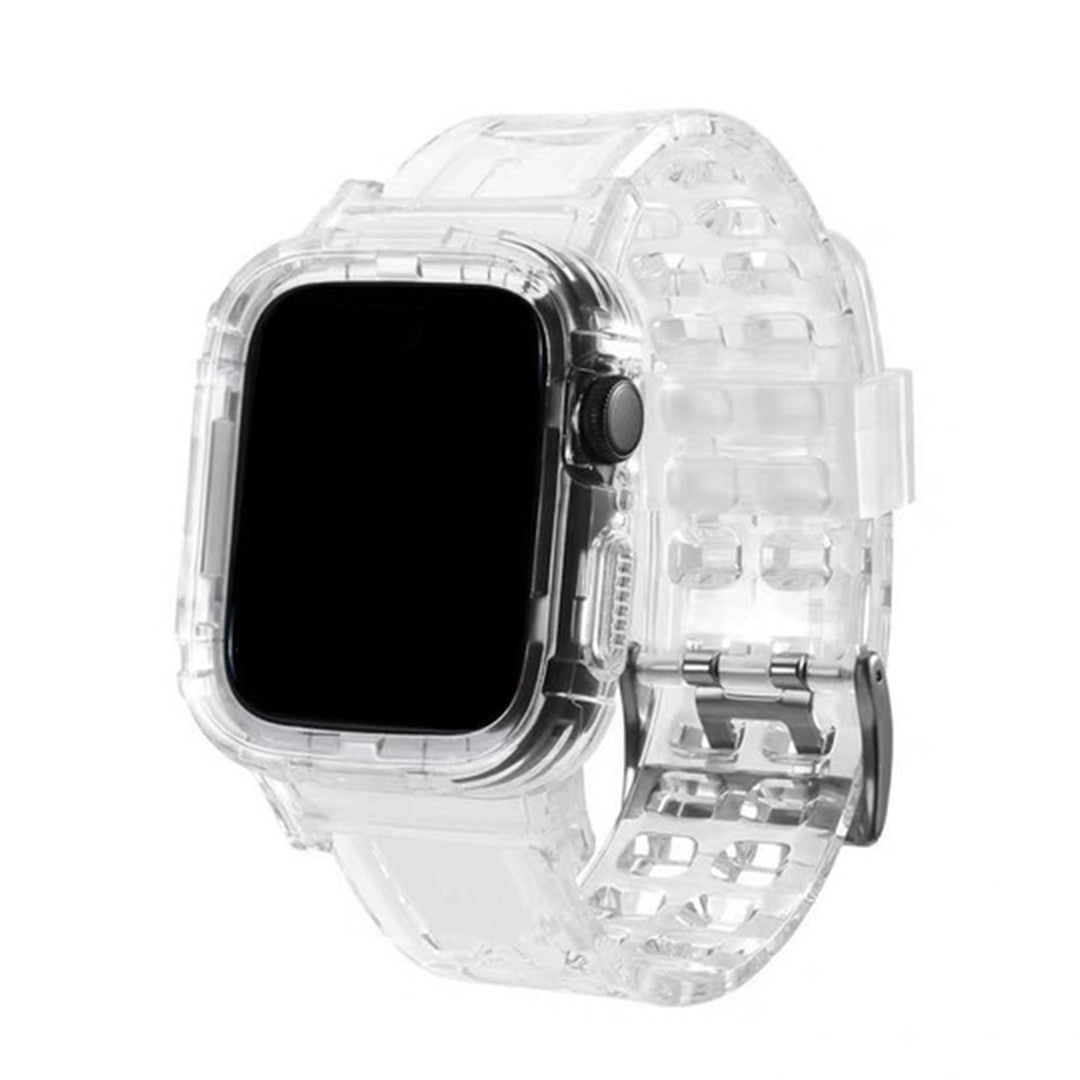 Lorivelle Translucent Silicone Apple Watch Strap – Breathable Sport Design