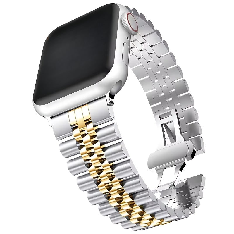 Marcivelle Jubilee Apple Watch Band – Classic Stainless Steel Bracelet