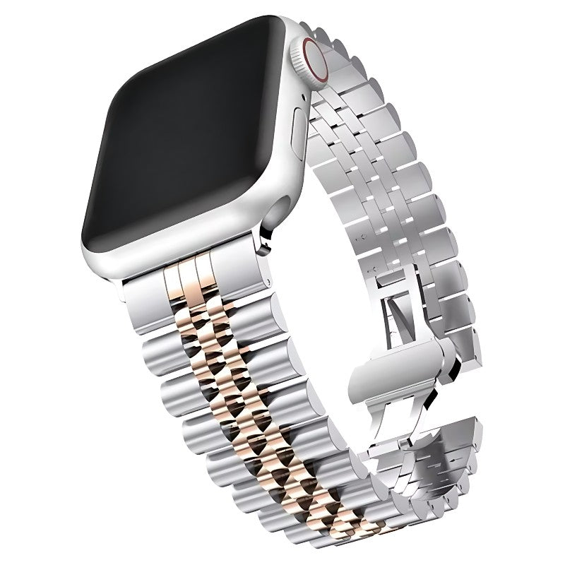 Marcivelle Jubilee Apple Watch Band – Classic Stainless Steel Bracelet
