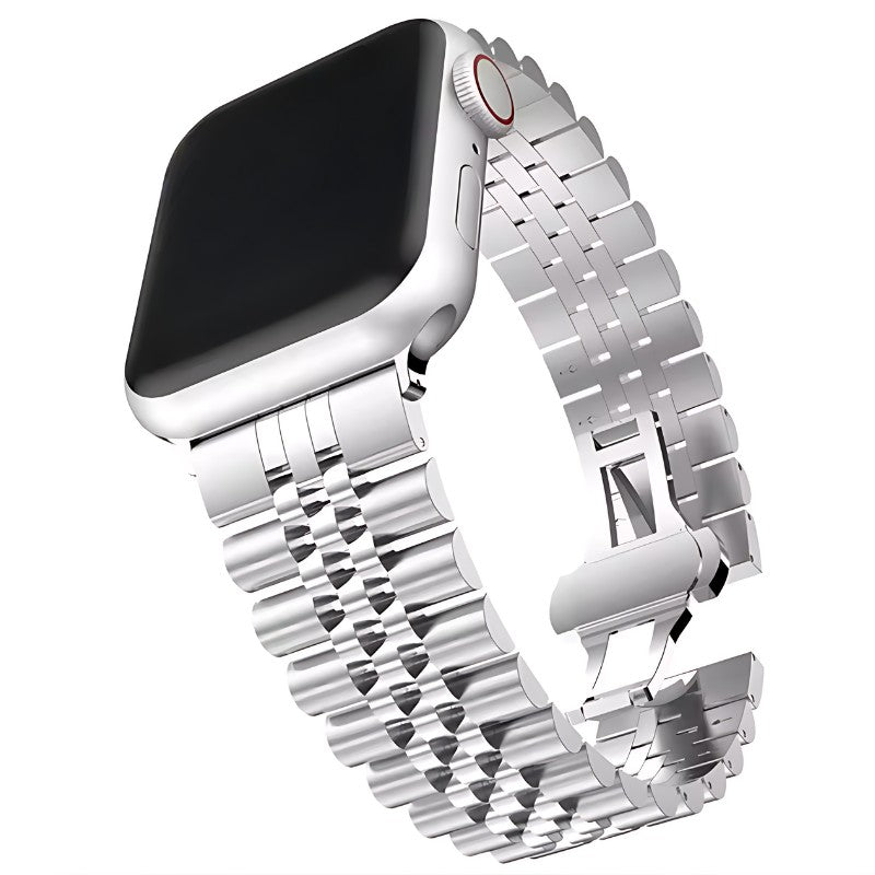 Marcivelle Jubilee Apple Watch Band – Classic Stainless Steel Bracelet
