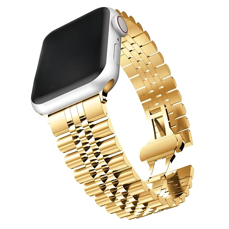 Marcivelle Jubilee Apple Watch Band – Classic Stainless Steel Bracelet