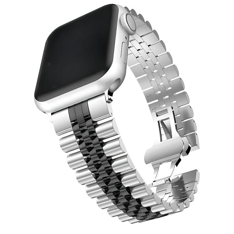 Marcivelle Jubilee Apple Watch Band – Classic Stainless Steel Bracelet