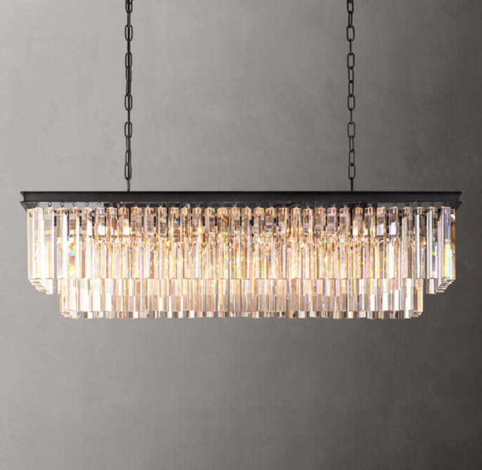 1920s Odeon Linear Pendant Light 49"