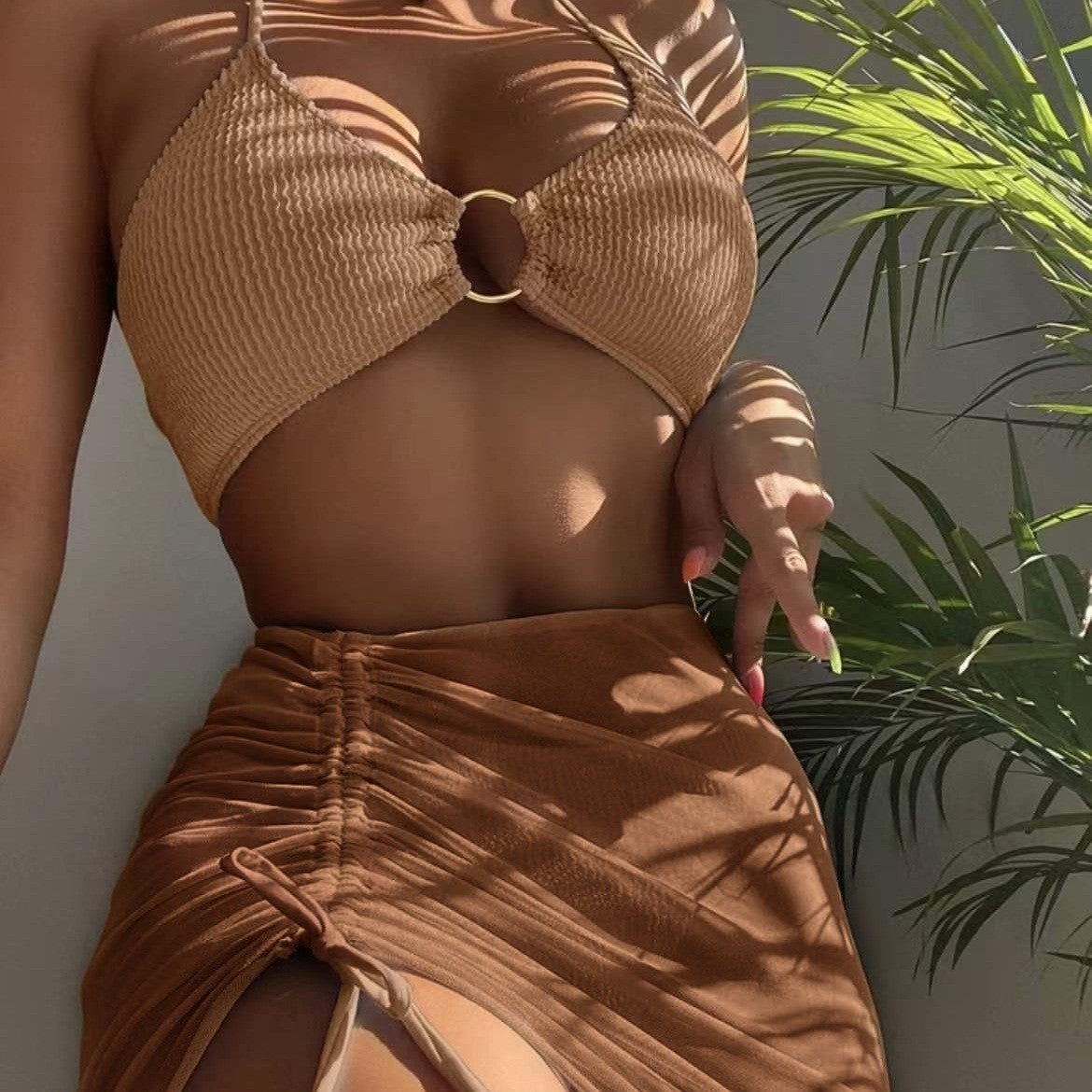 Solara 3 Piece Halter Bikini Set