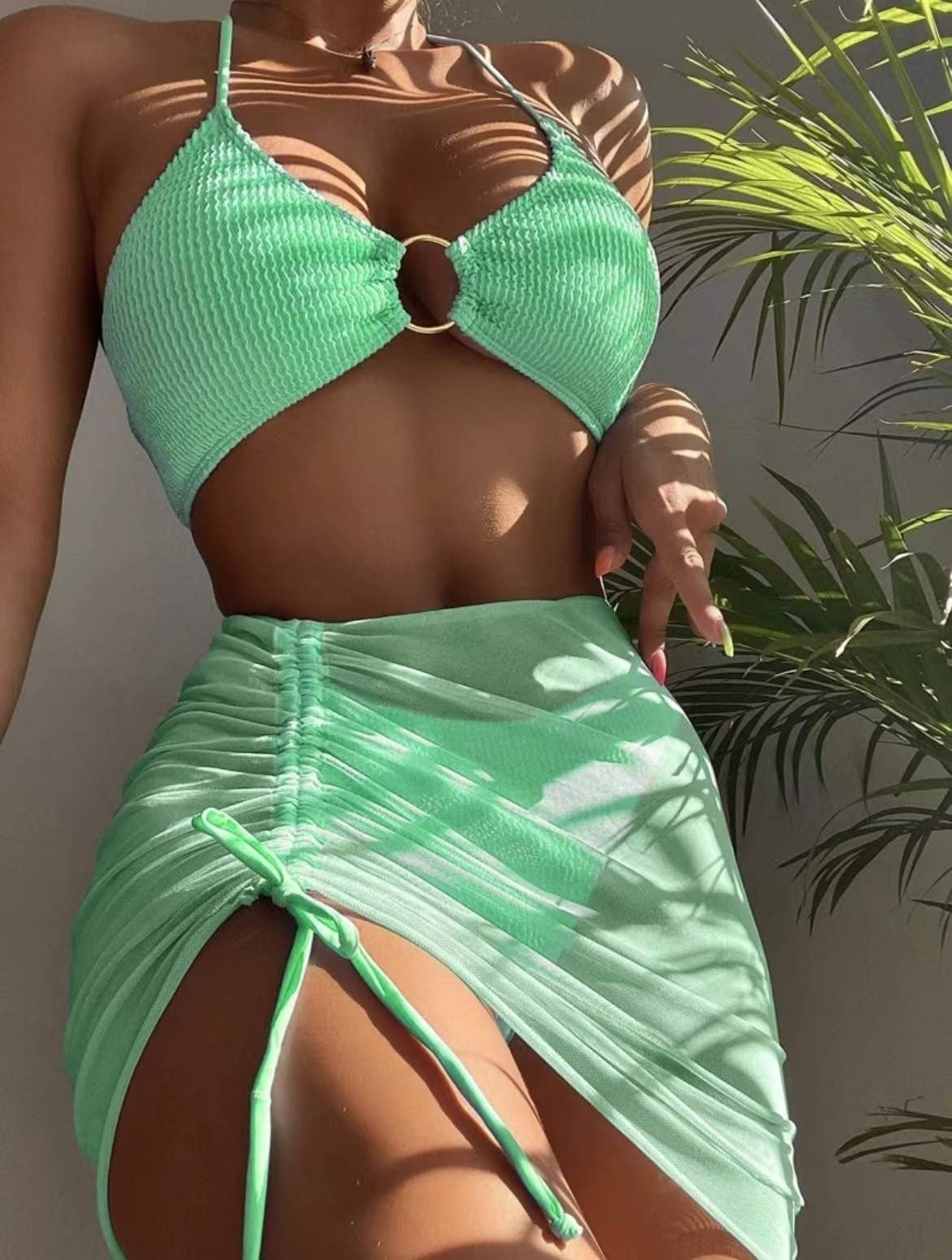 Solara 3 Piece Halter Bikini Set