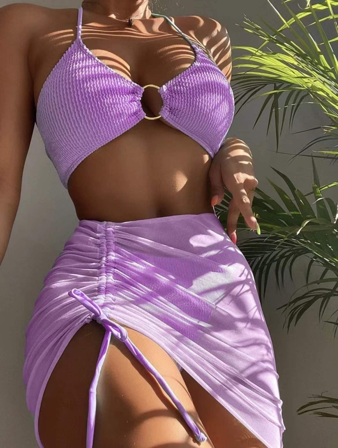 Solara 3 Piece Halter Bikini Set