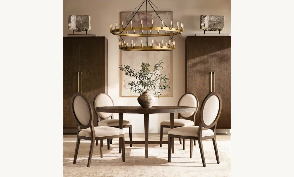 Vintage Filament Two-Tier Iron Ring Chandelier